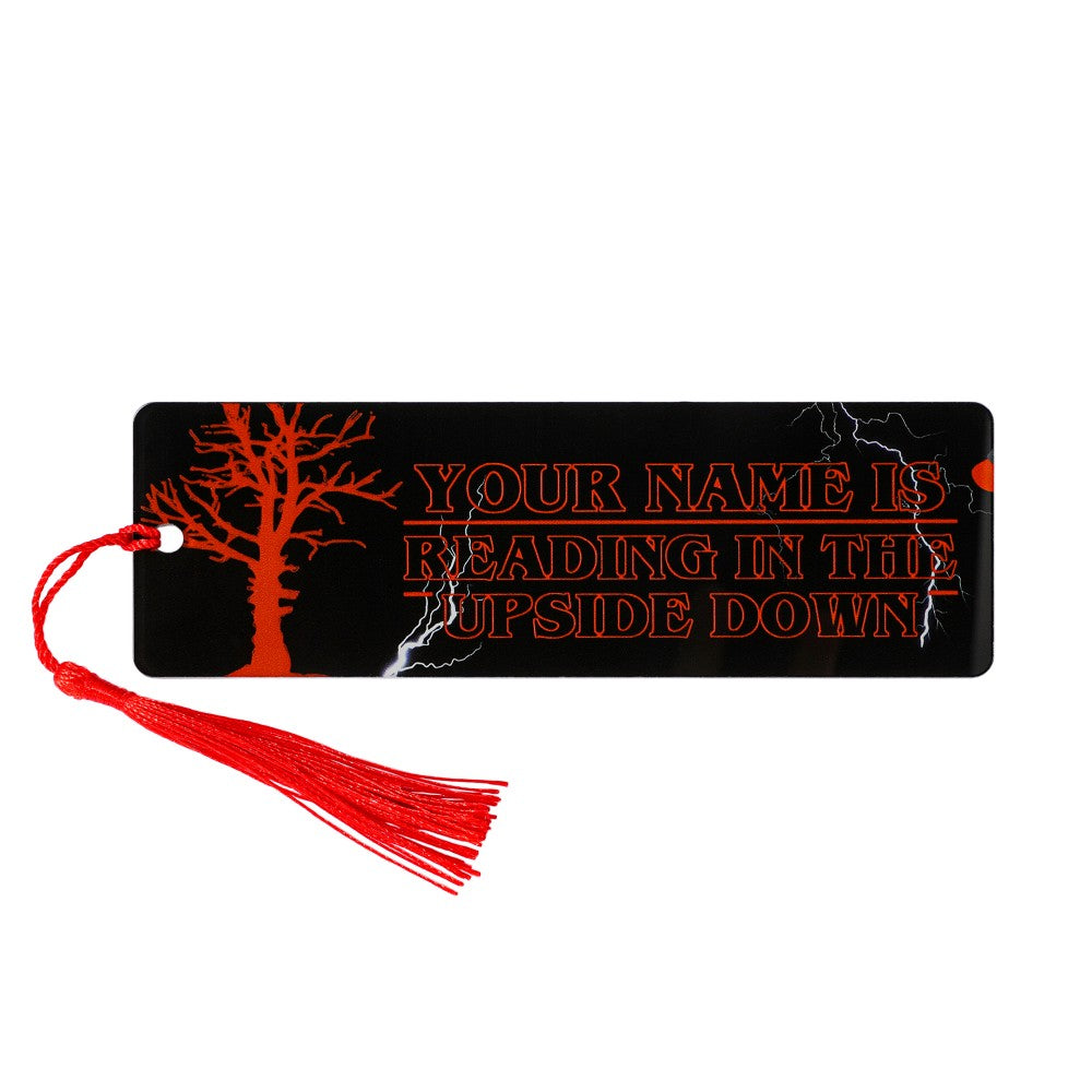 Marque-page Stranger Things Reading in the Upside Down vu de face