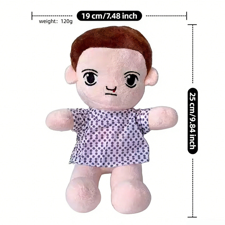 Peluche Stranger Things Onze robe grise 19 cm vu de face