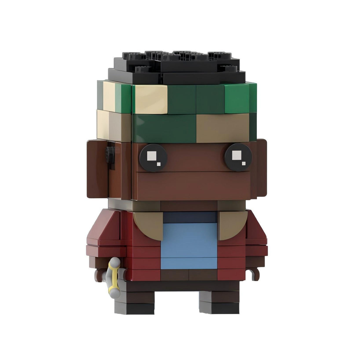 Figurine grosse tête à construire Stranger Things Lucas Sinclair vu de face