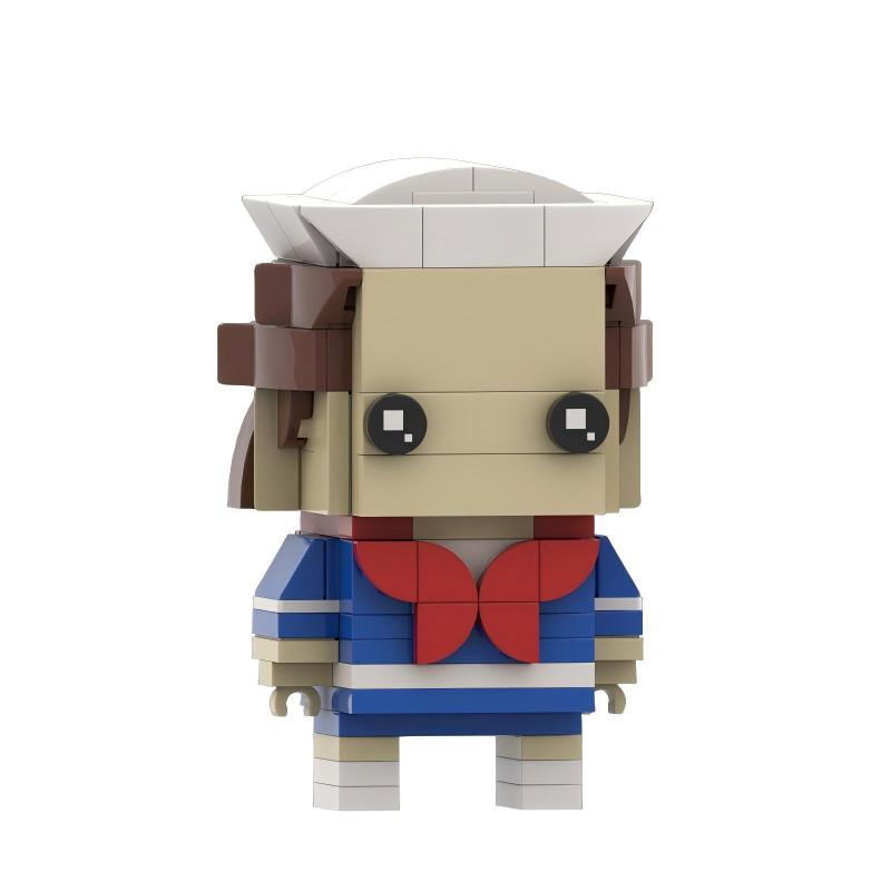 Figurine grosse tête à construire Stranger Things Steve Harrington Scoops Ahoy vu de face