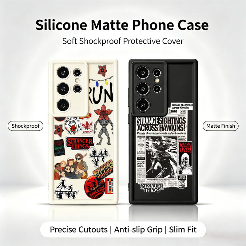 Coque Samsung Galaxy S silicone Stranger Things stickers Hellfire Club – visuel 2