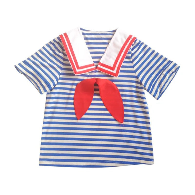 Maglia a righe con collo alla marinara dell'uniforme Scoops Ahoy Stranger Things da bambino