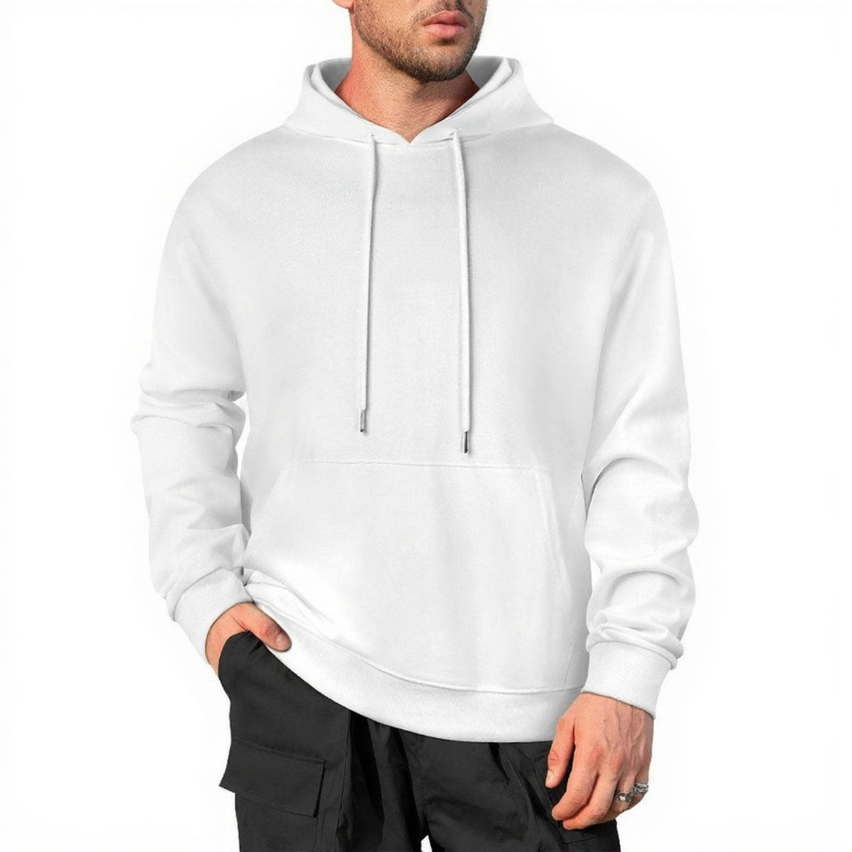 Hoodie Stranger Things Very Merry Christmas à l'envers – coloris Blanc