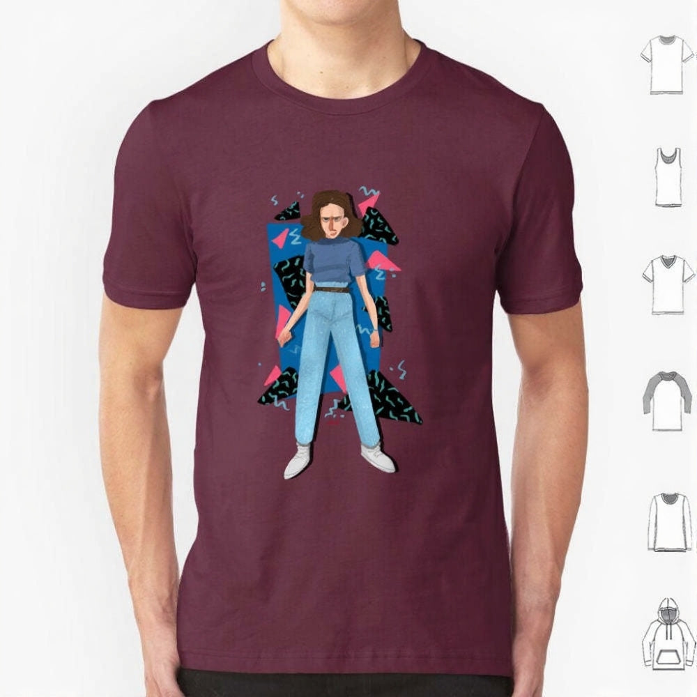 T-shirt homme Stranger Things portrait d'Onze – coloris Bordeaux