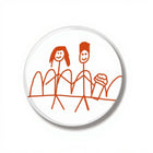 Badge 44 mm Stranger Things disegno di Will