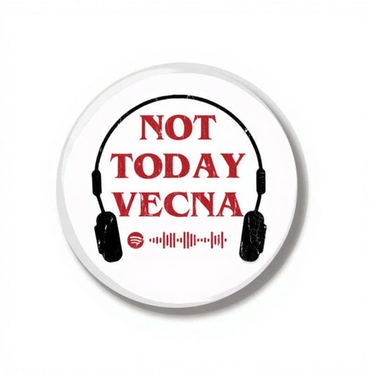 Badge 44 mm Stranger Things Not Today Vecna vu de face