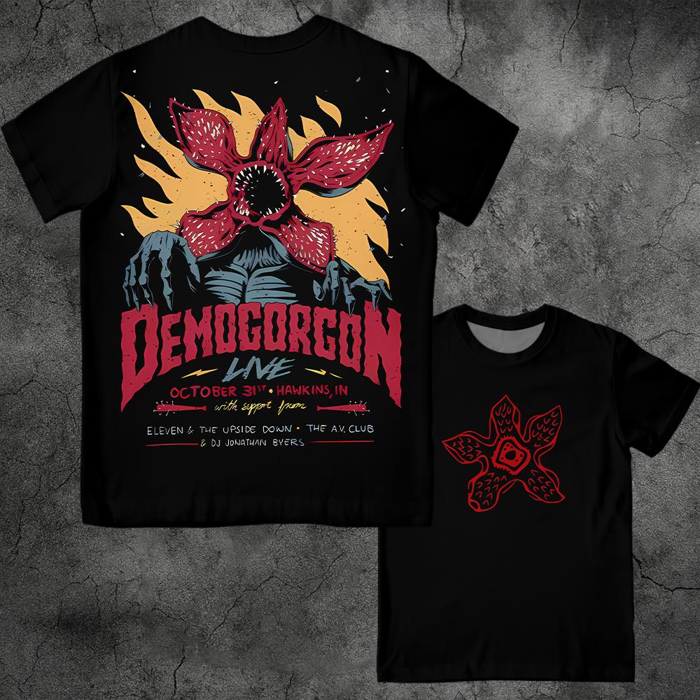 T-shirt homme Stranger Things Demogorgon Live vu de face