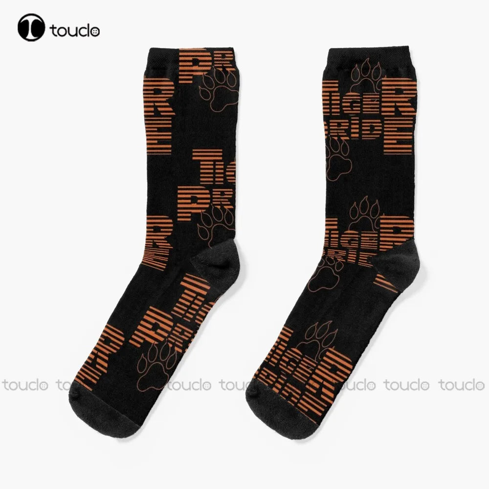 Chaussettes hautes Stranger Things Hawkins Tiger Pride – visuel 2