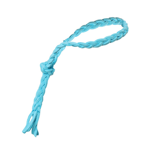 Bracelet tressé bleu Stranger Things style Onze vu de face
