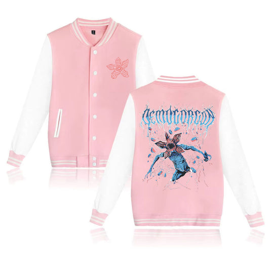 Veste teddy Stranger Things Demogorgon – coloris Rose