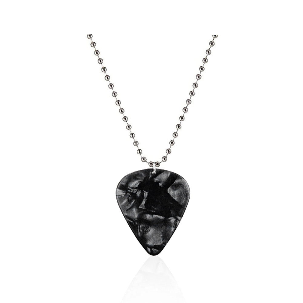 Collier Stranger Things médiator noir vu de face