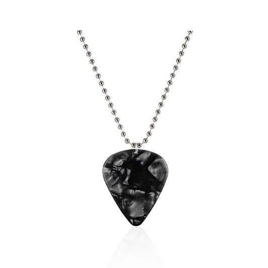 Collier Stranger Things médiator noir vu de face