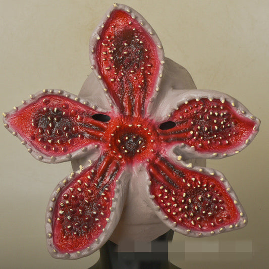 Masque Stranger Things corolle du Demogorgon à plat vu de face
