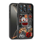 Cover iPhone in silicone Stranger Things adesivi Hellfire Club