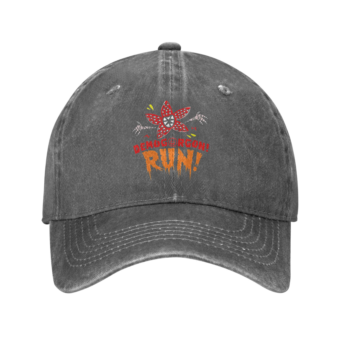 Casquette délavée Stranger Things Demogorgon Run – coloris Gris