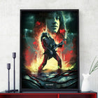 Poster Stranger Things Eddie e la sua chitarra
