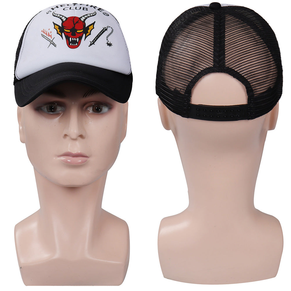 Casquette Stranger Things Hellfire Club de Dustin vu de face