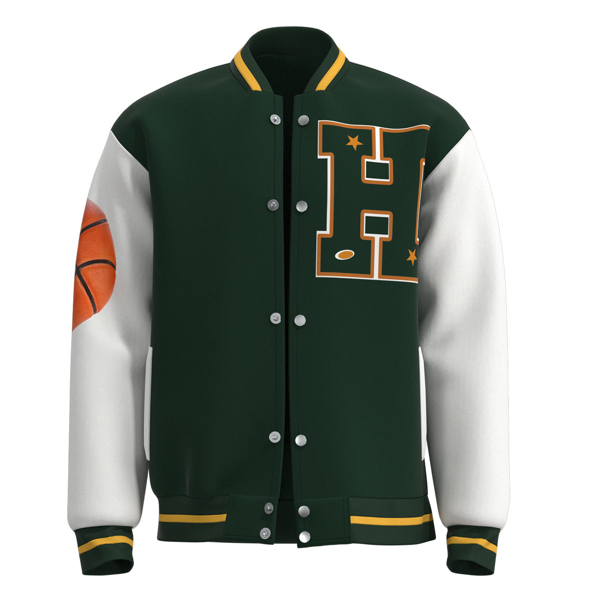 Veste teddy Stranger Things Hawkins High basketball vu de face