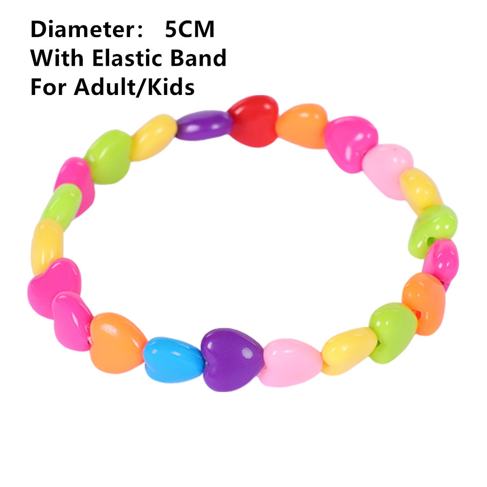 Bracelet de perles multicolores Stranger Things vu de face