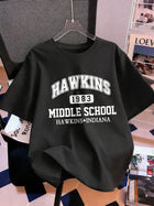 T-shirt da uomo Stranger Things Hawkins Middle School 1983
