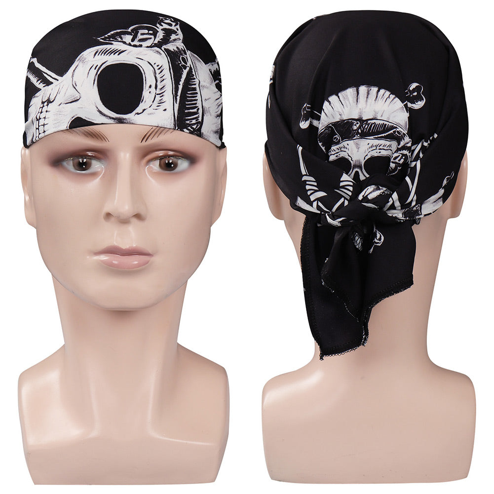 Bandana Stranger Things d'Eddie Munson vu de face