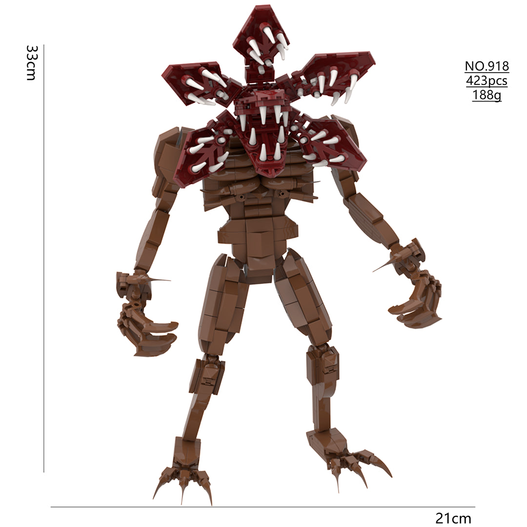 Figurine à construire Stranger Things Demogorgon squelette 423 pièces vu de face