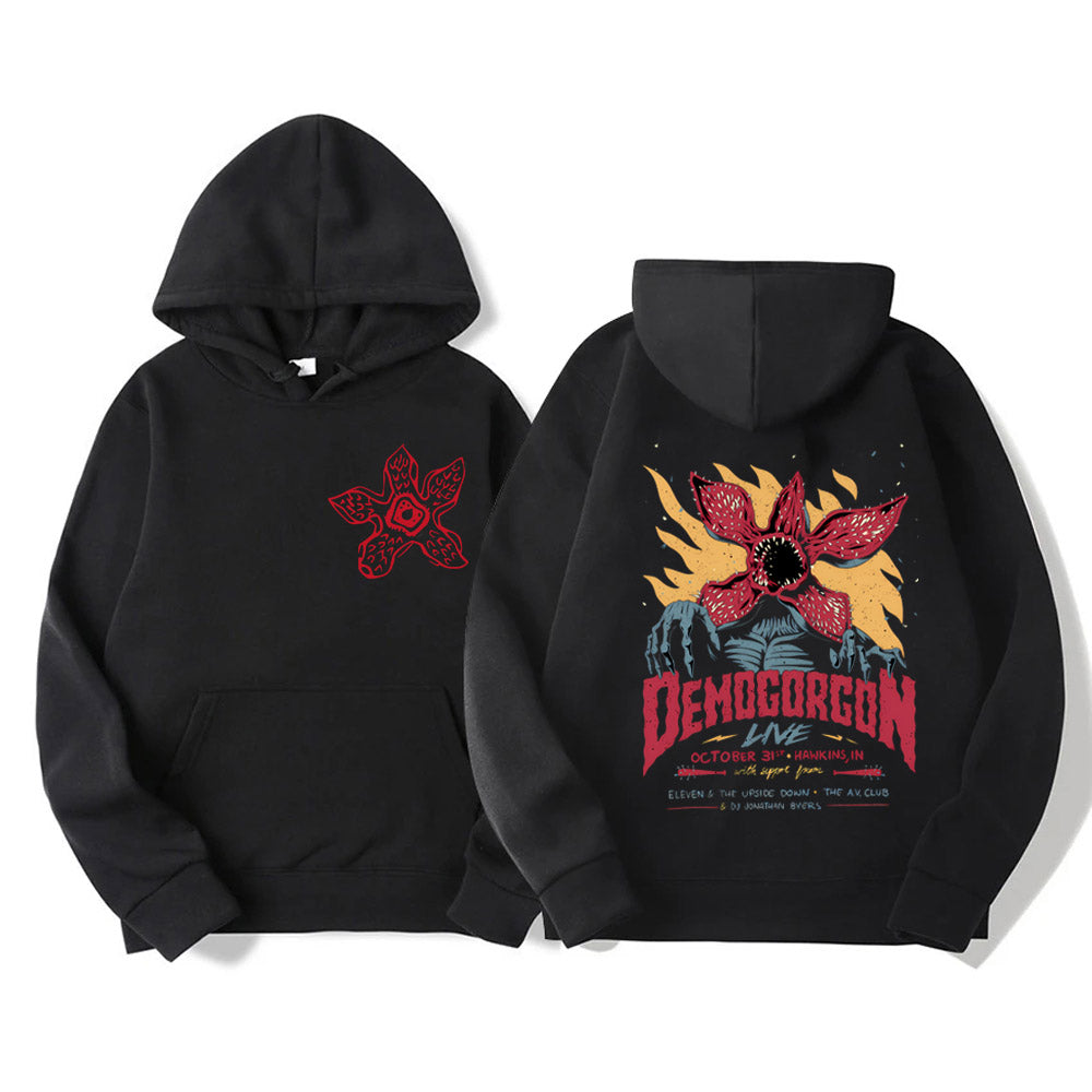 Hoodie femme Stranger Things Demogorgon Live vu de face