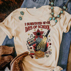 T-shirt da donna Stranger Things I Survived Hawkins Mixtape 84