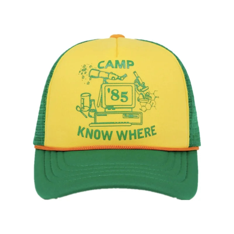 Casquette Stranger Things Camp Know Where vu de face