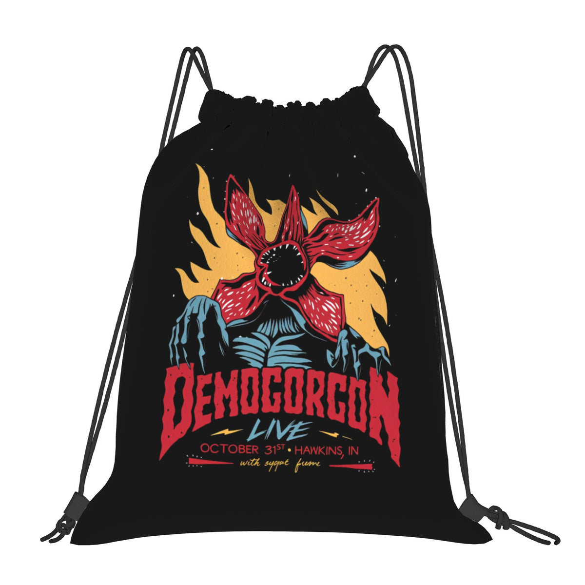 Sac à cordon Stranger Things Demogorgon Live vu de face