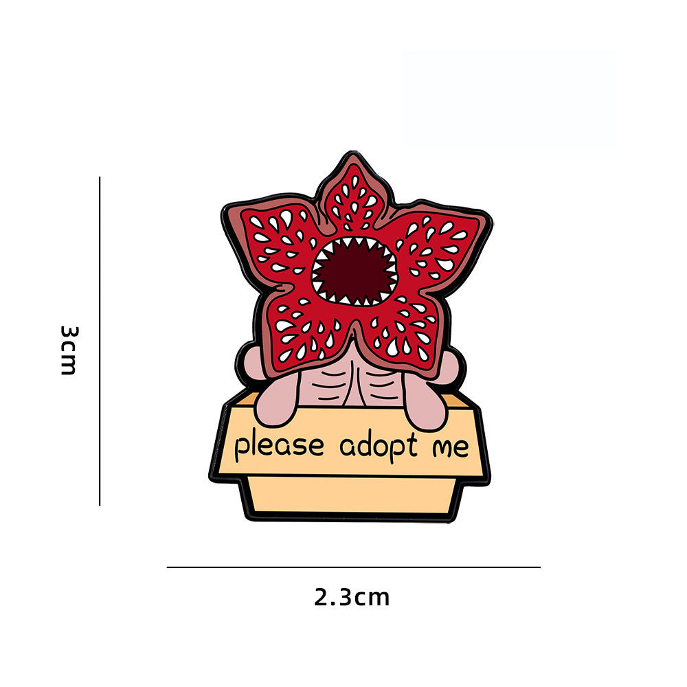 Pin's Stranger Things Demogorgon à adopter vu de face