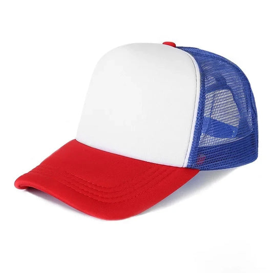 Casquette Stranger Things Dustin trucker tricolore vu de face