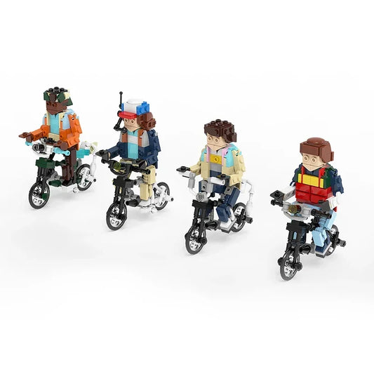 Vélos de la bande de Hawkins Stranger Things à construire vu de face