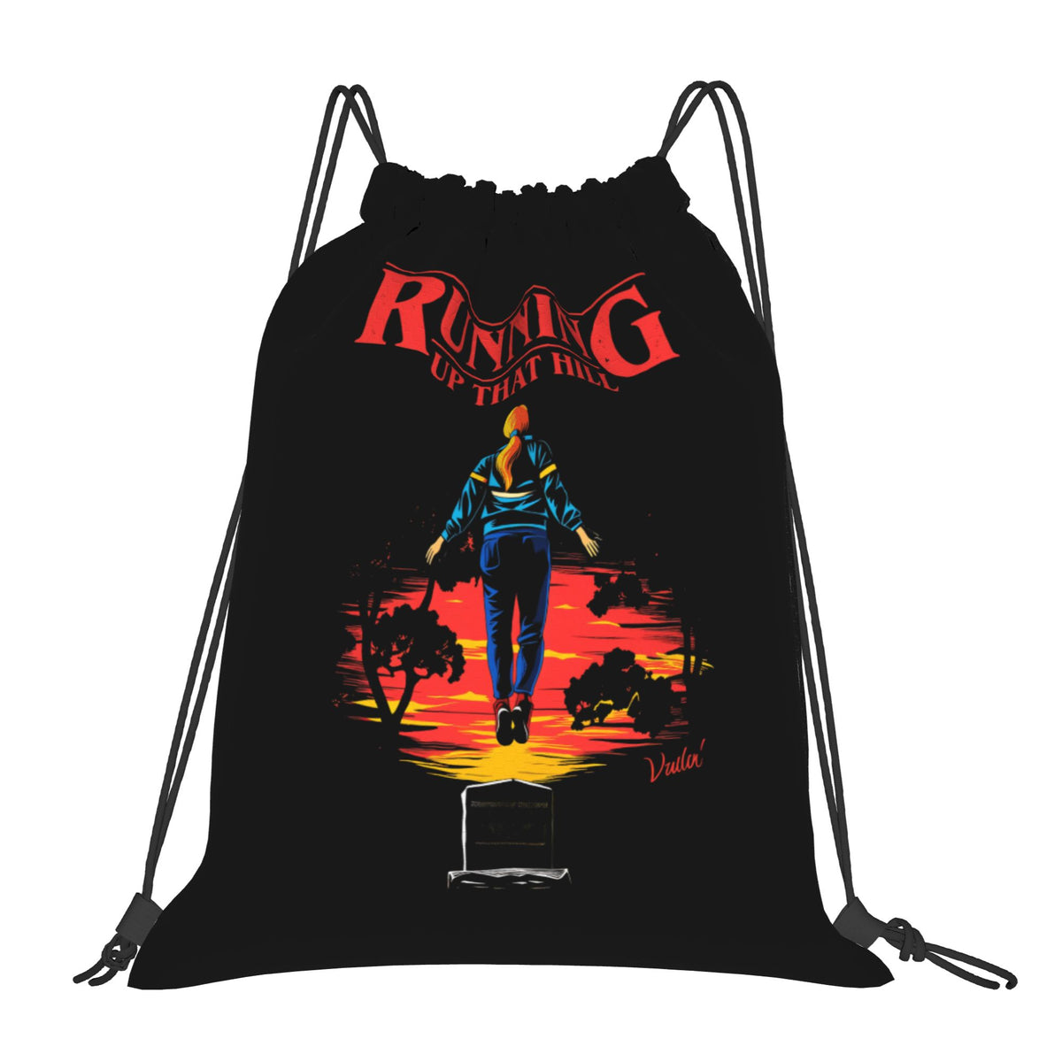 Sac à cordon Stranger Things Max sur la colline vu de face