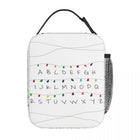 Borsa termica Stranger Things ghirlanda alfabeto bianco
