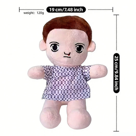Peluche Stranger Things Onze robe grise 19 cm vu de face
