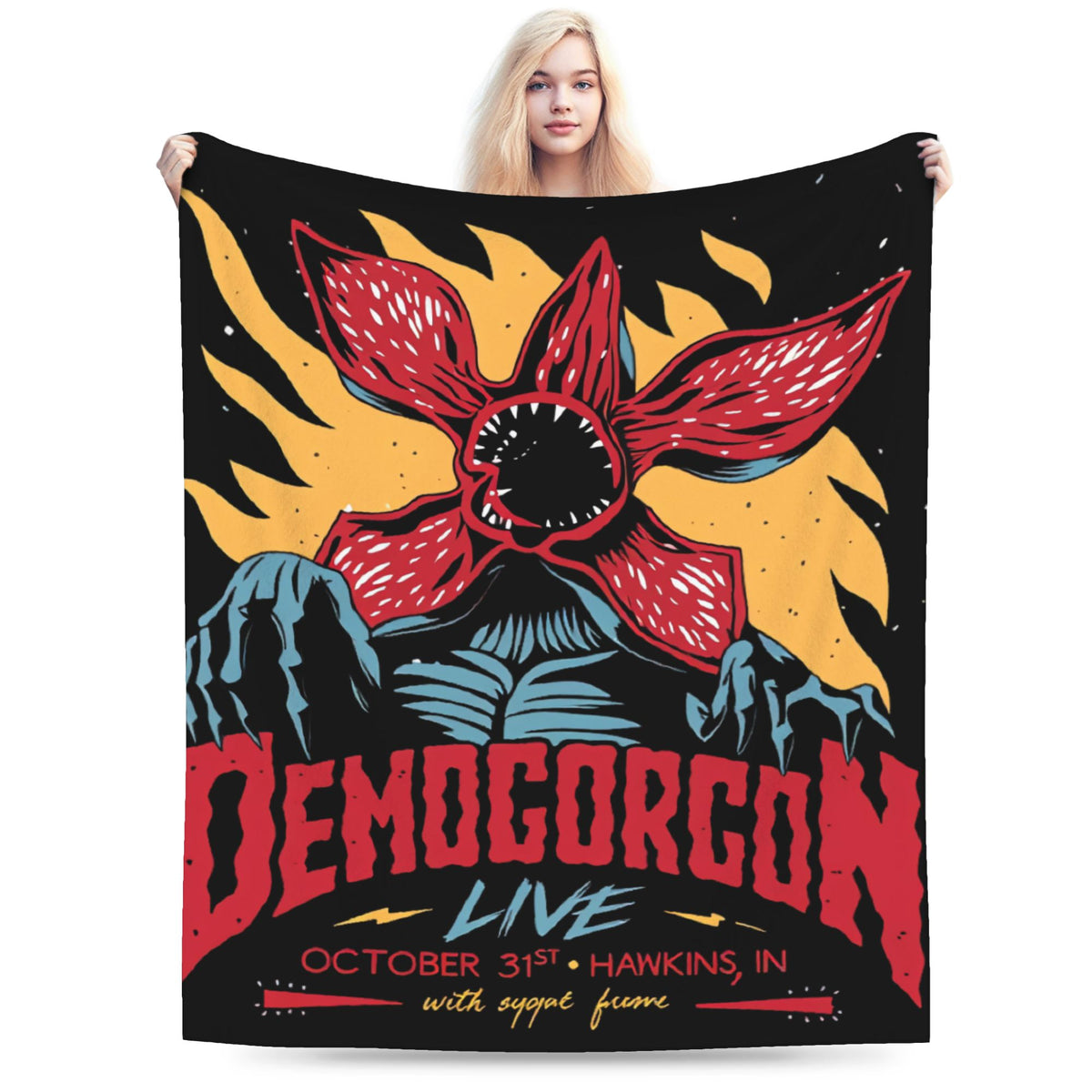 Plaid Stranger Things Demogorgon Live vu de face