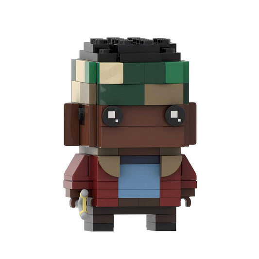 Figurine grosse tête à construire Stranger Things Lucas Sinclair vu de face