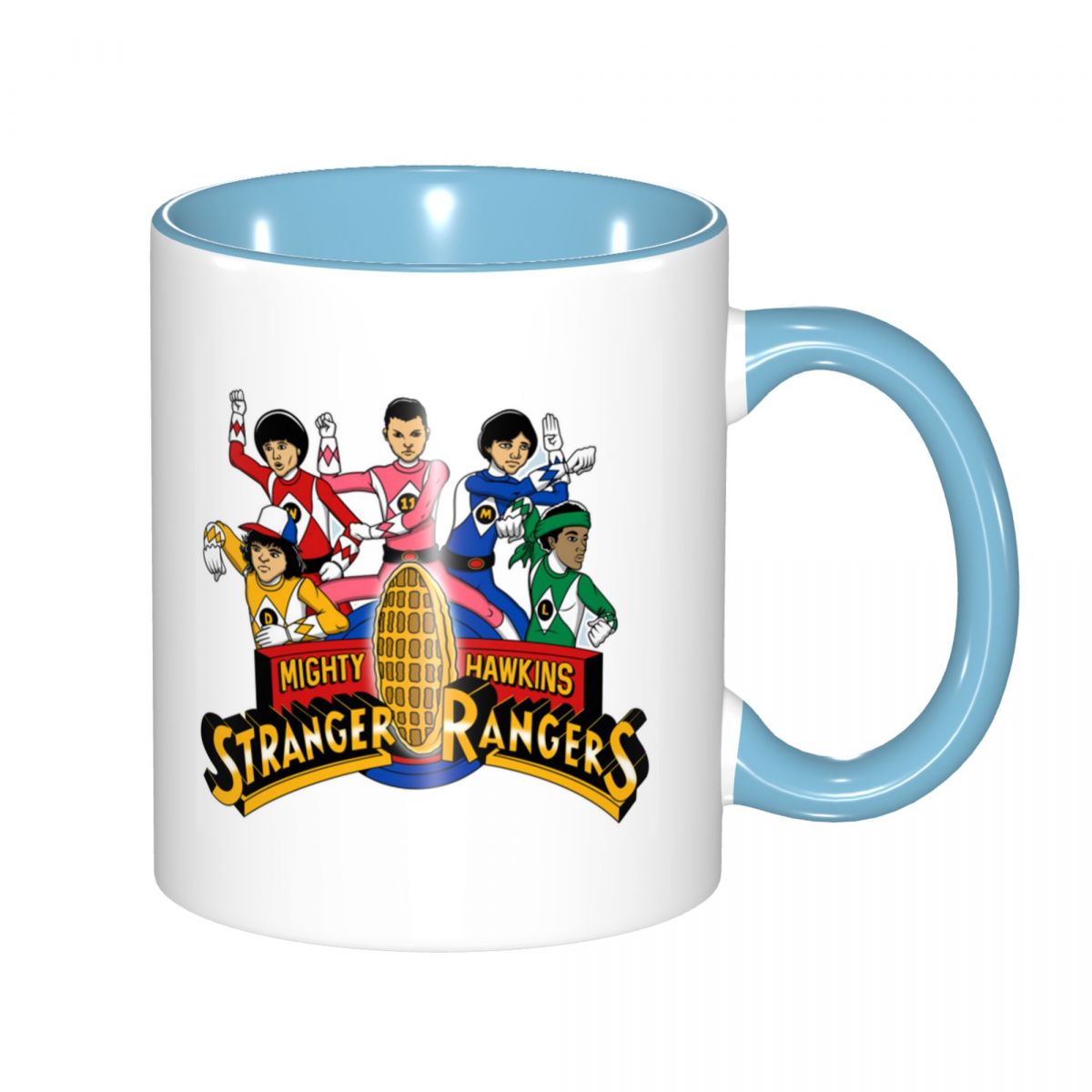 Mug Stranger Things Mighty Hawkins Rangers – coloris Bleu ciel