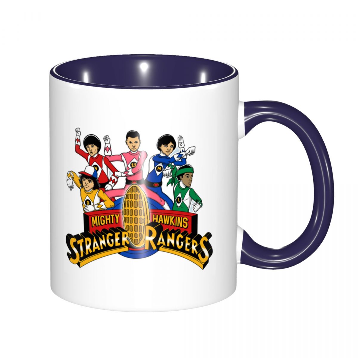 Mug Stranger Things Mighty Hawkins Rangers – coloris Bleu marine