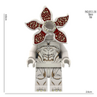Mini statuina da costruire Stranger Things Demogorgone grigio fiore aperto