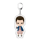 Portachiavi chibi Stranger Things Undici in vestito rosa