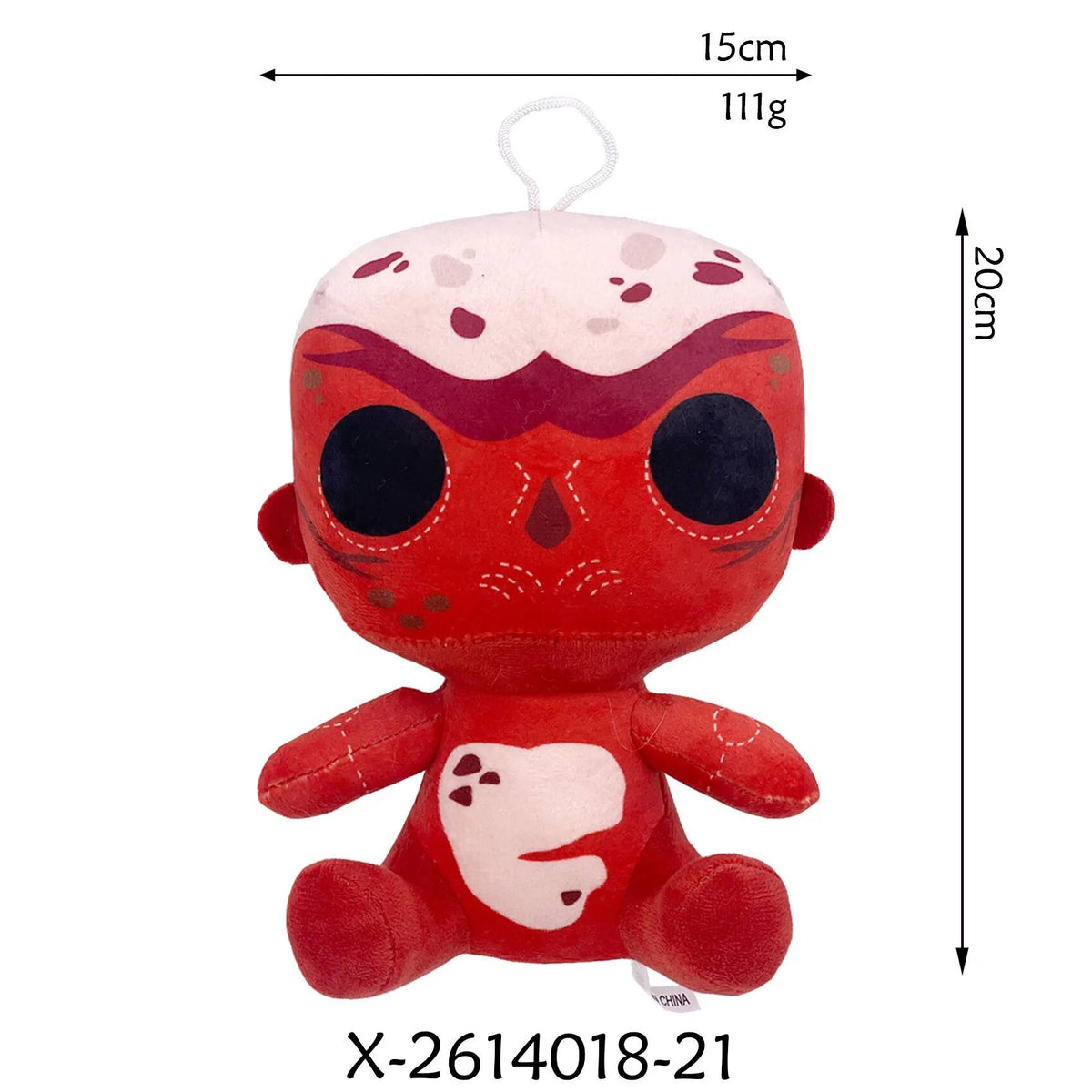 Peluche Stranger Things créature rouge 20 cm vu de face