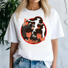 T-shirt da donna Stranger Things Demogorgone cerchio rosso