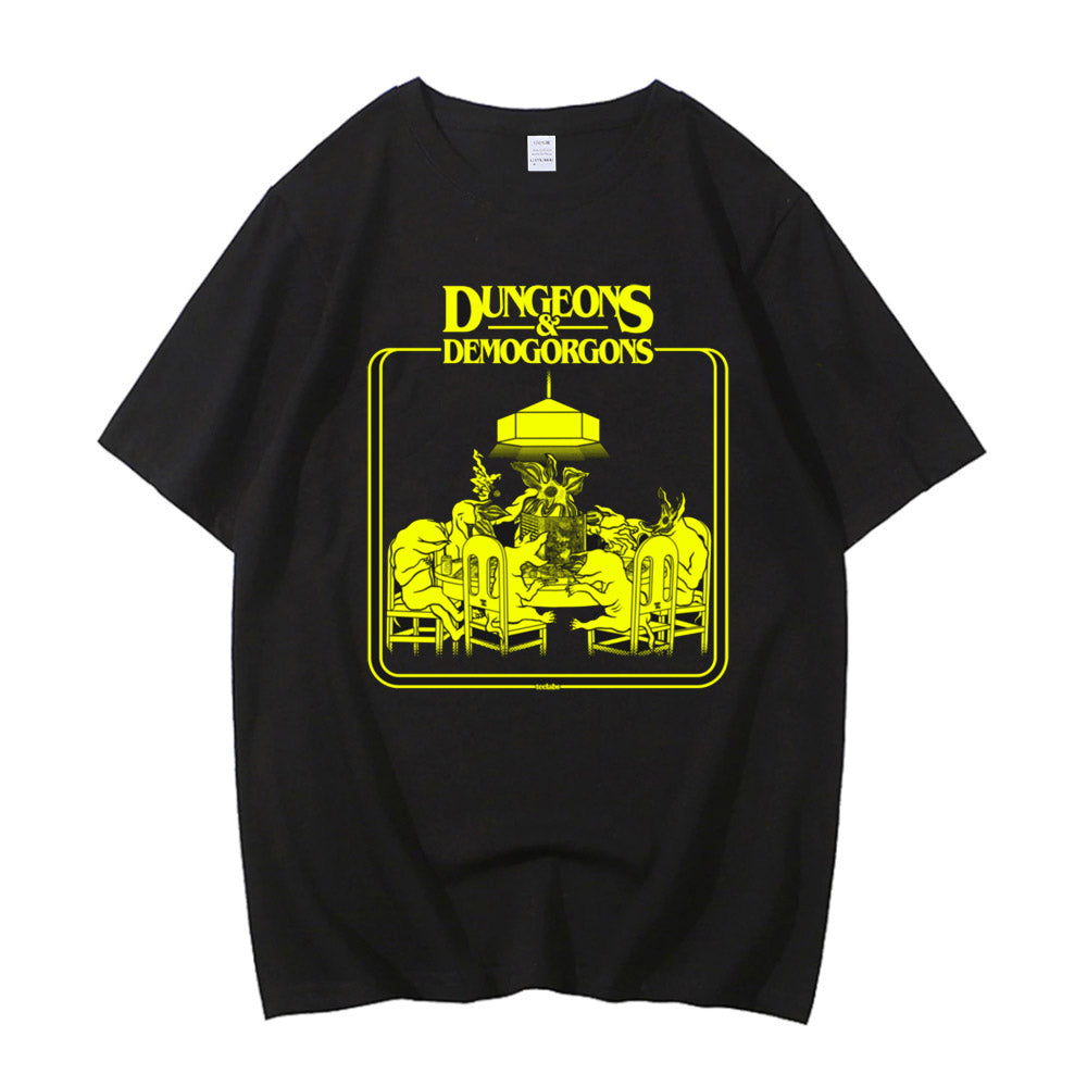 T-shirt homme Stranger Things Dungeons & Demogorgons vu de face