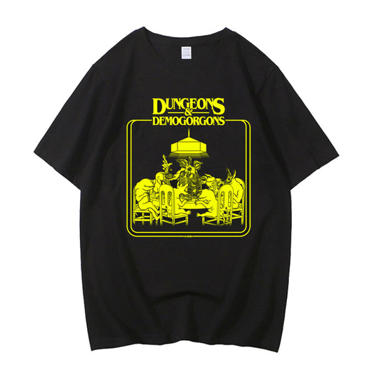 T-shirt homme Stranger Things Dungeons & Demogorgons vu de face