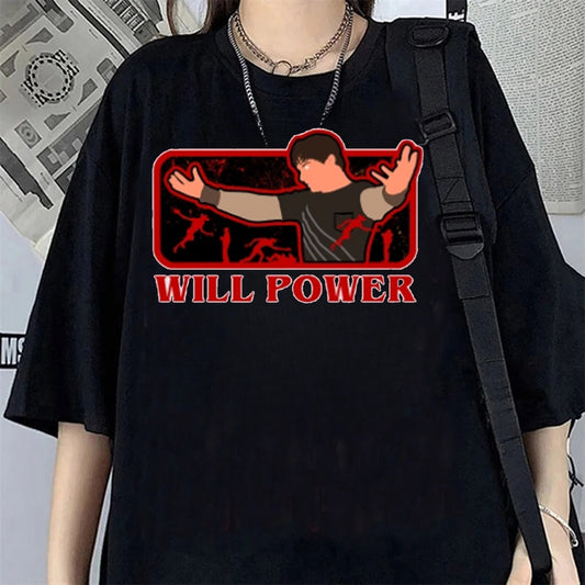 T-shirt femme oversize Stranger Things Will Power vu de face
