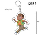 Portachiavi chibi Stranger Things Lucas Sinclair in corsa