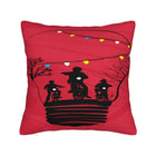 Federa per cuscino Stranger Things bici sotto la ghirlanda rossa