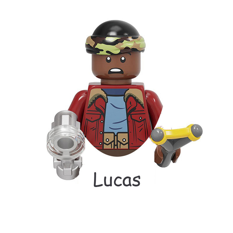 Mini figurine à construire Stranger Things Lucas Sinclair vu de face